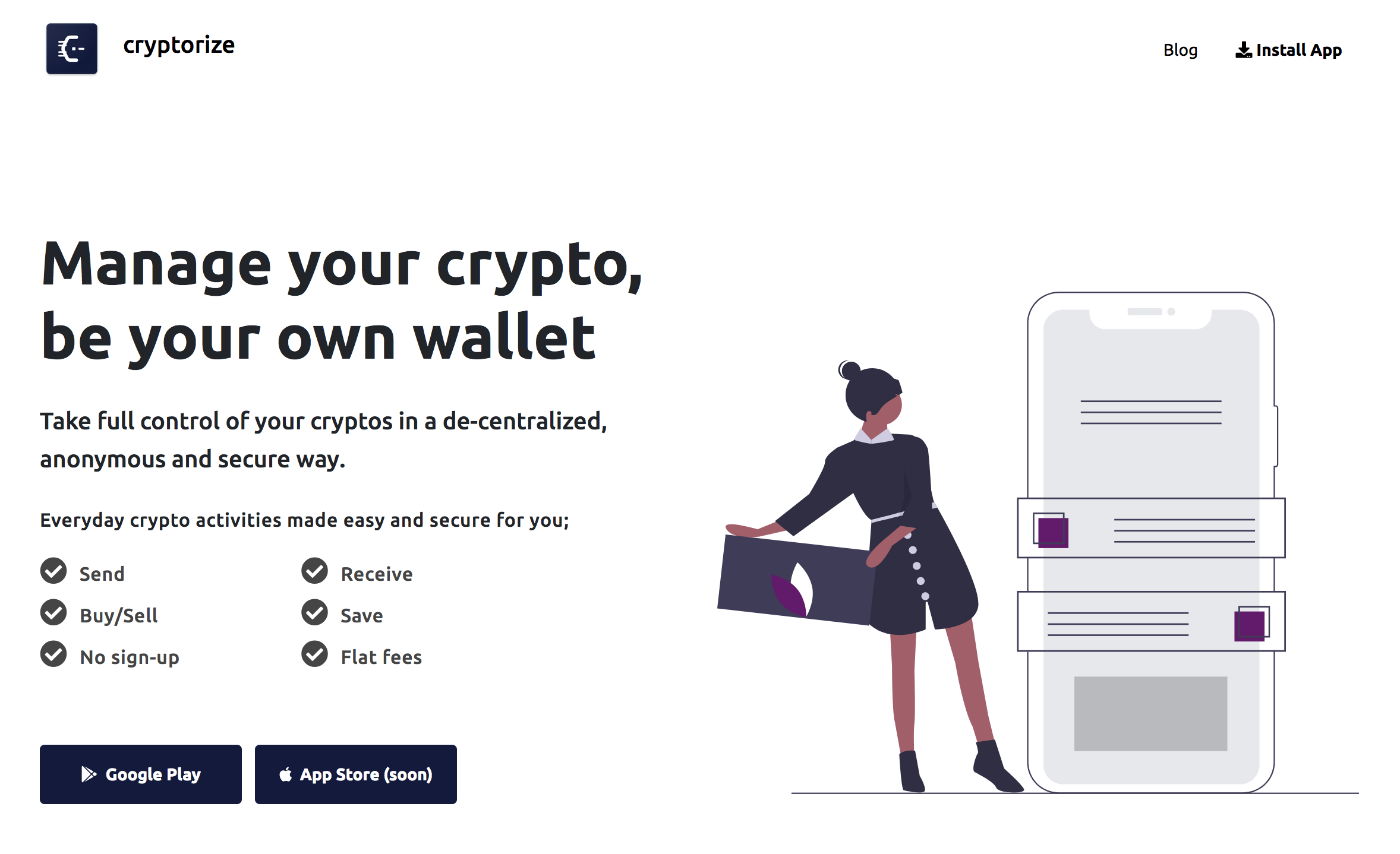 Manage your crypto securely and conveniently. Be your own wallet!
