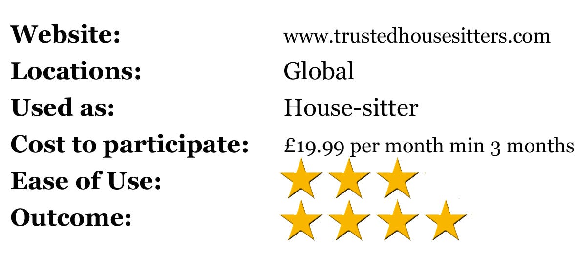 trusted house sitter