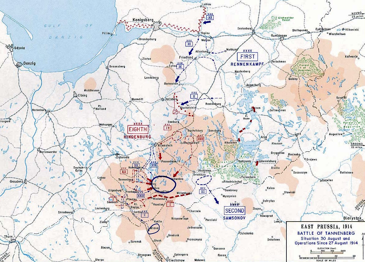 The Maneuver That Kept Germany In Wwi: The Battle Of Tannenberg 