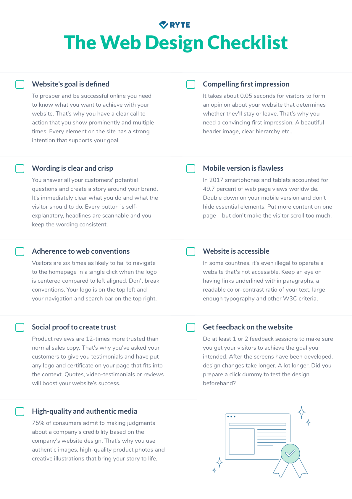 The Web Design Checklist. My last article, the UX Design… by Raphael
