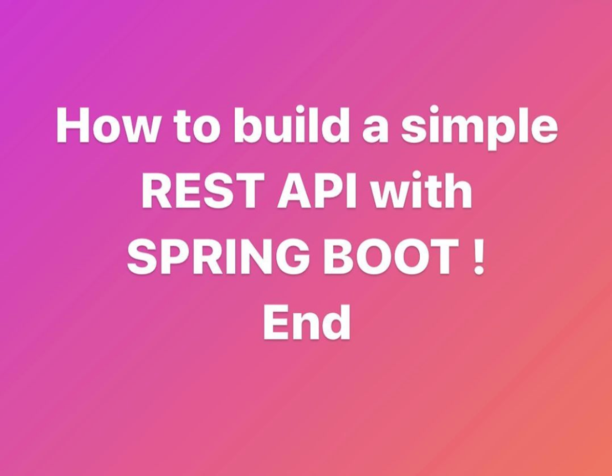 simple rest api using spring boot