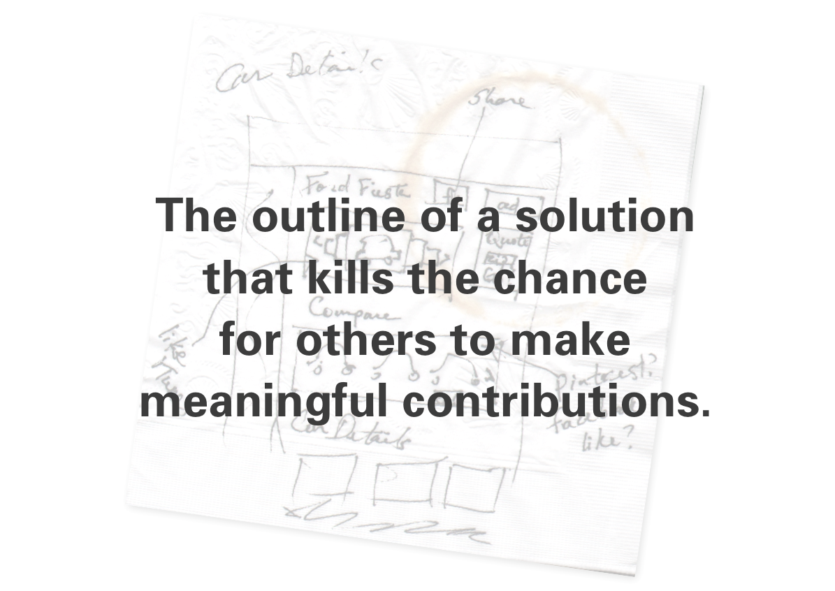 Sparkleize My Napkin (or, Backing Out Design Thinking) by DesignMap DesignMap Inc. Medium