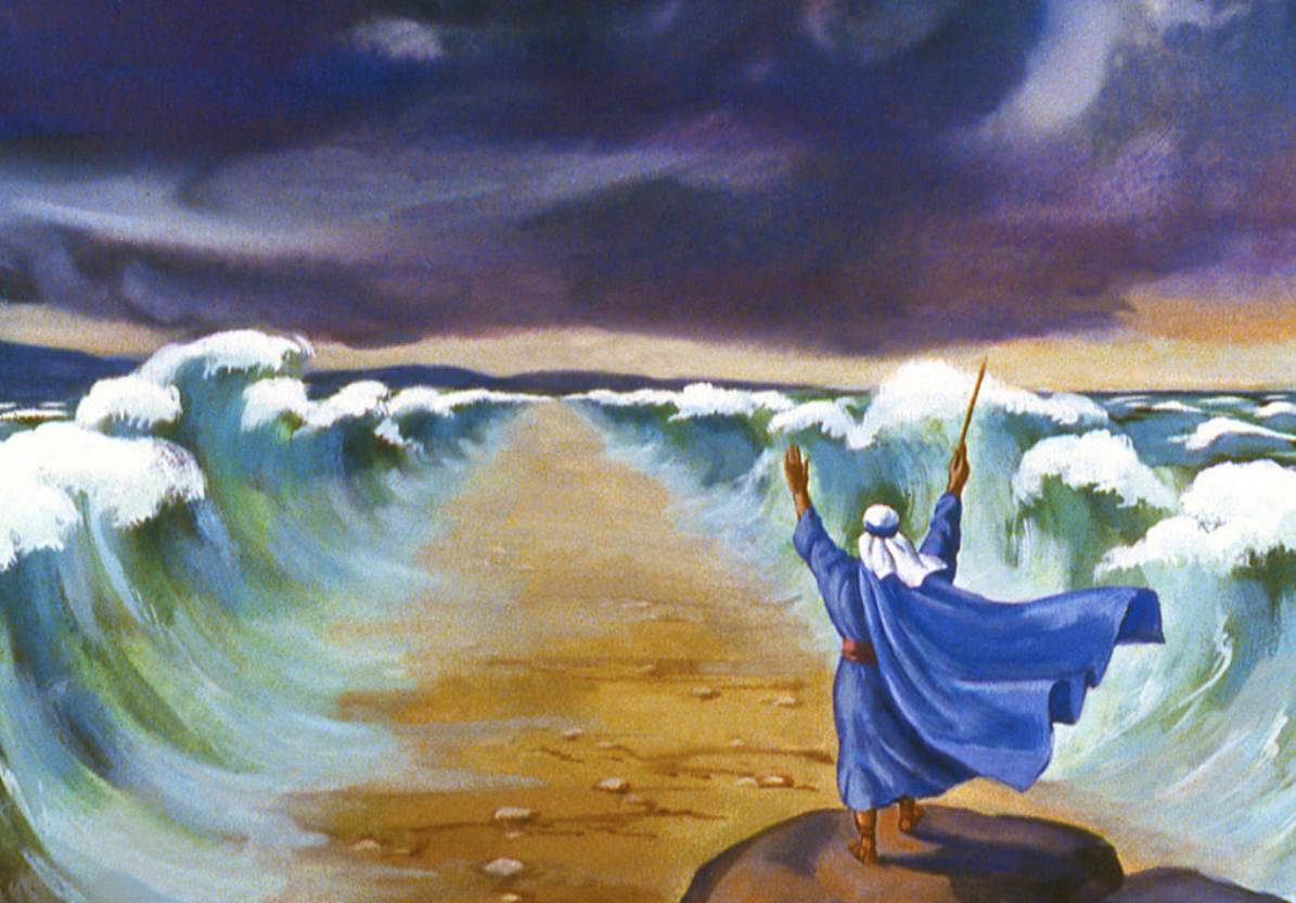 Imagem De Moisés Abrindo O Mar Vermelho
