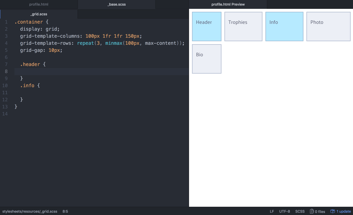 CSS Grid layout — crossed sections | by Rafaela Ferro | Deemaze Writing ...