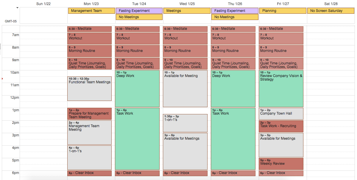 My Ideal Work Week as a Startup CEO The Startup Medium