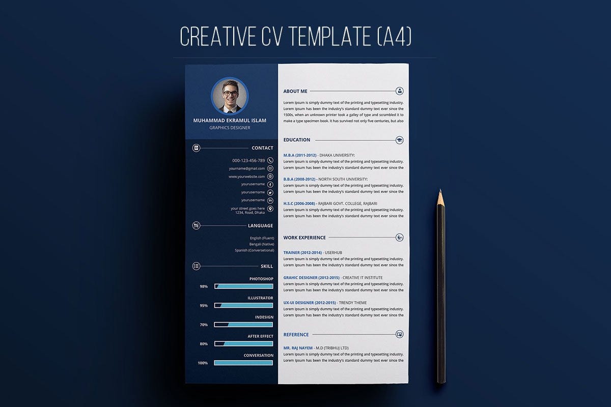 Beste 25 Beautiful Free Resume Templates for Designers in 2020 IS-93