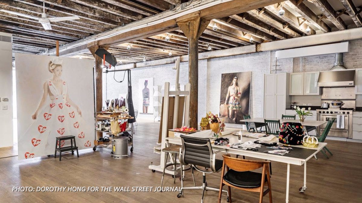 Artists Homes Often Boast High Ceilings And Lots Of Light
