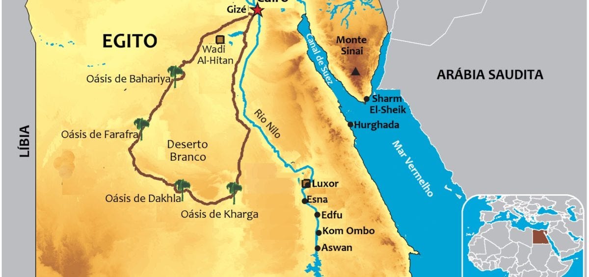 O Egito Está Localizado Em Qual Continente