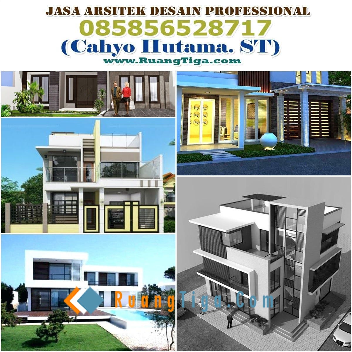 085856528717 Jasa Desain Rumah Minimalis Modern 2 Lantai Jual