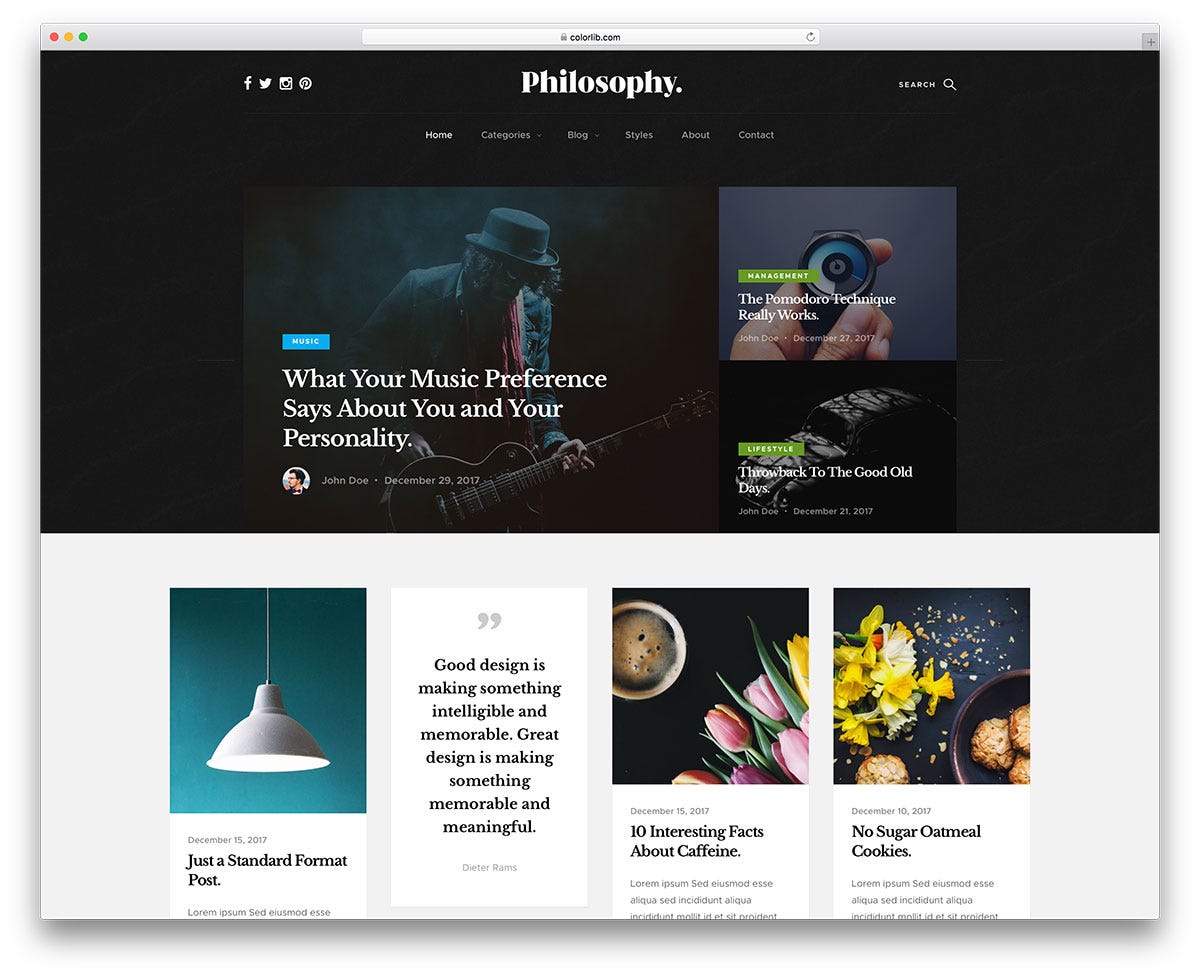 Ux Ui Portfolio Projects For Beginners 1 Blog Site By Calvin Ux Planet