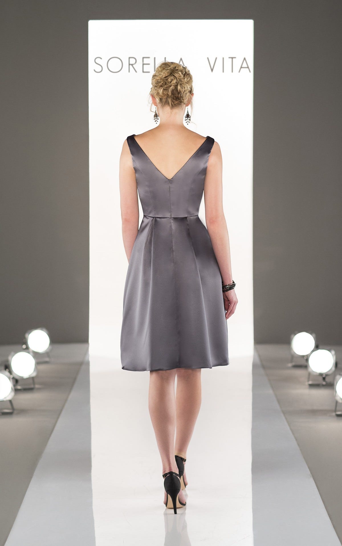 sorella vita satin bridesmaid dress