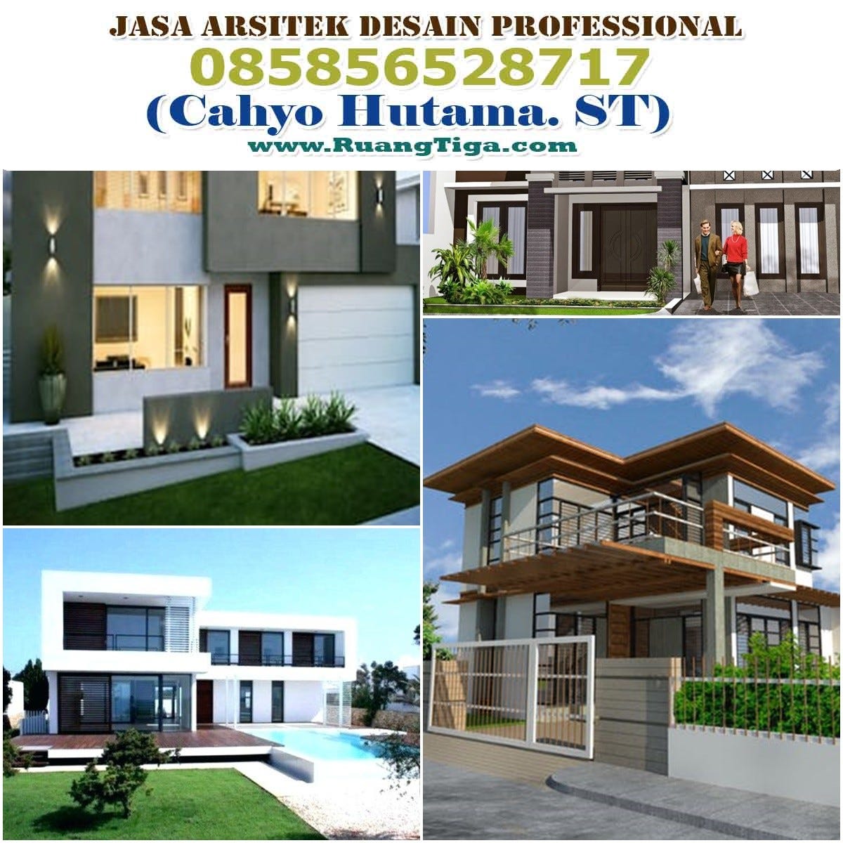 085856528717 Jasa Desain Rumah Mewah 2 Lantai Dengan Kolam