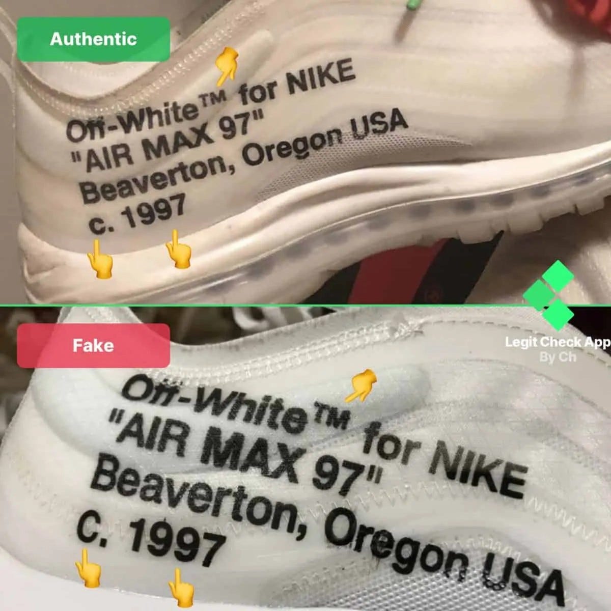 fake off white air max 97