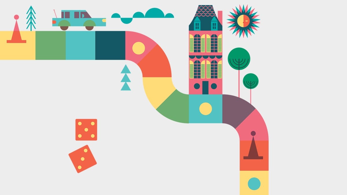 Stylized board game with educational value