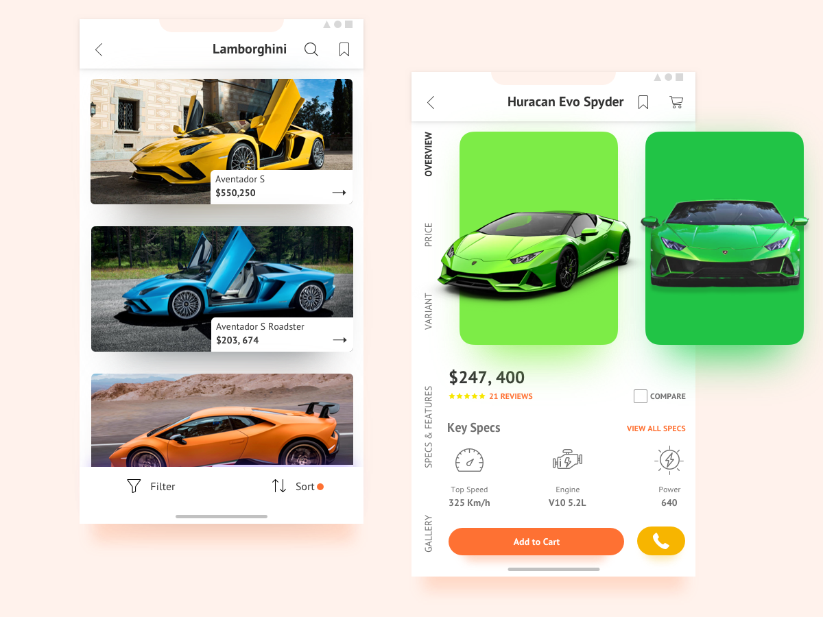 5 Stunning Car Marketplace User Interface UX