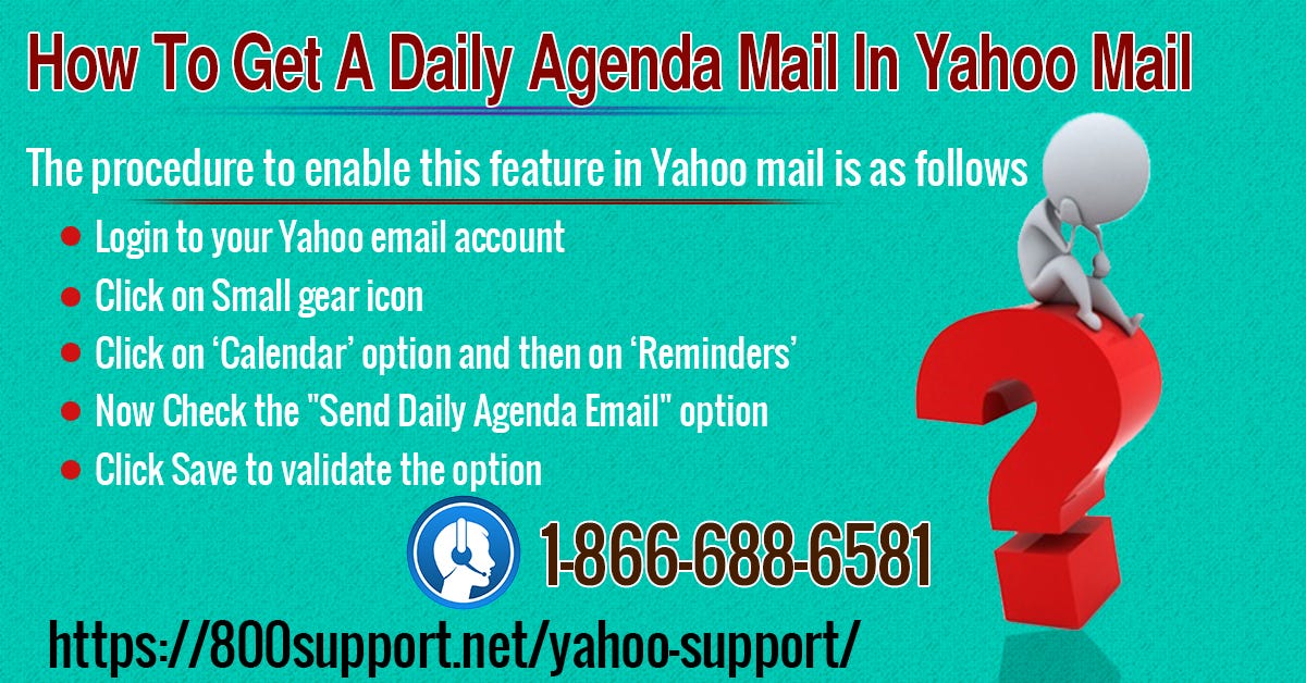 How To Get A Daily Agenda Mail In Yahoo Mail Annasduncan Medium