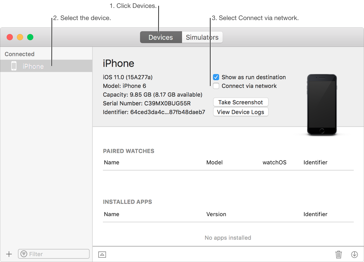 Xcode 9 0 Beta Wireless Debugging On Ios 11 By Akshay Gawade Medium