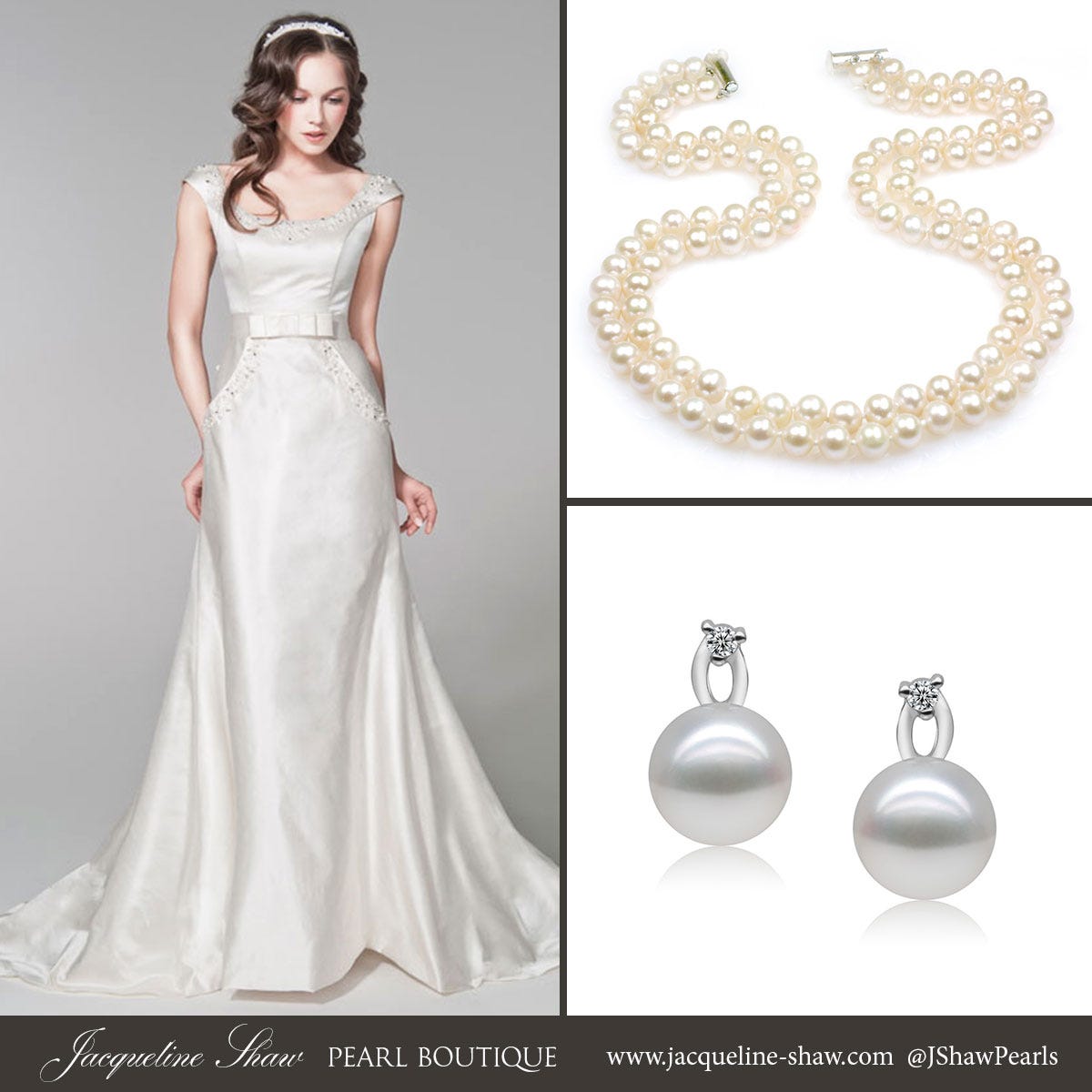 Pearl Necklace For V Neck Dress Outlet 