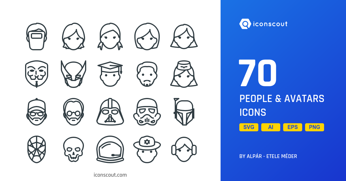 600 User Avatar And People Faces Icons Ai Svg Eps Png By Iconscout Iconscout Design Assets Marketplace Medium