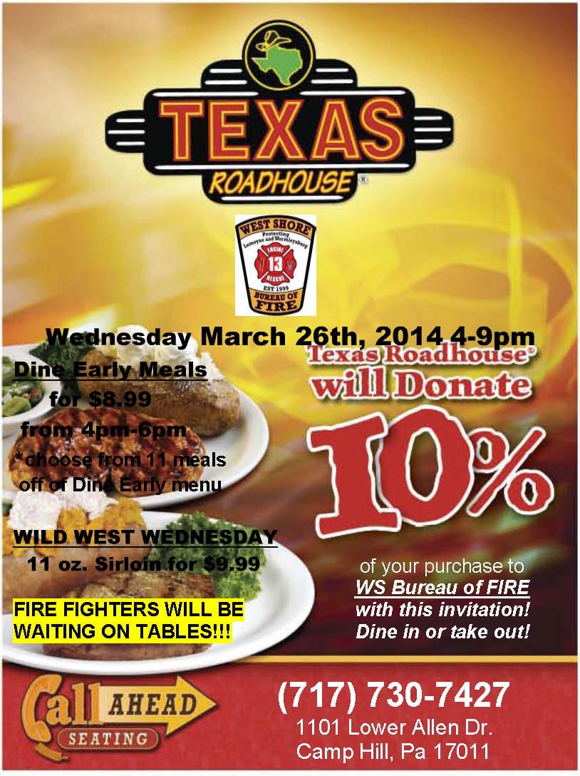 Texas Roadhouse Specials Medium
