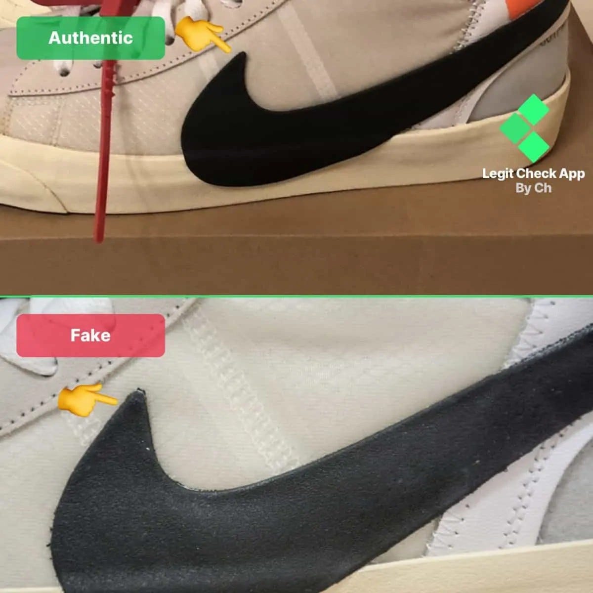 How To Spot Real Vs Fake Off White Nike Blazer Og By Legit Check By Ch Medium