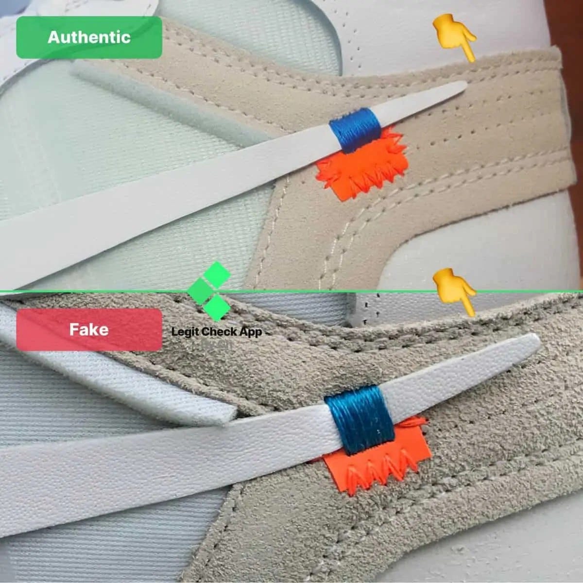off white jordan 1 nrg real vs fake