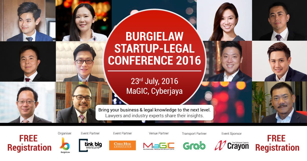 Join Us At Burgielaw Startup Legal Conference 2016 By Burgielaw Burgielaw Stories Medium