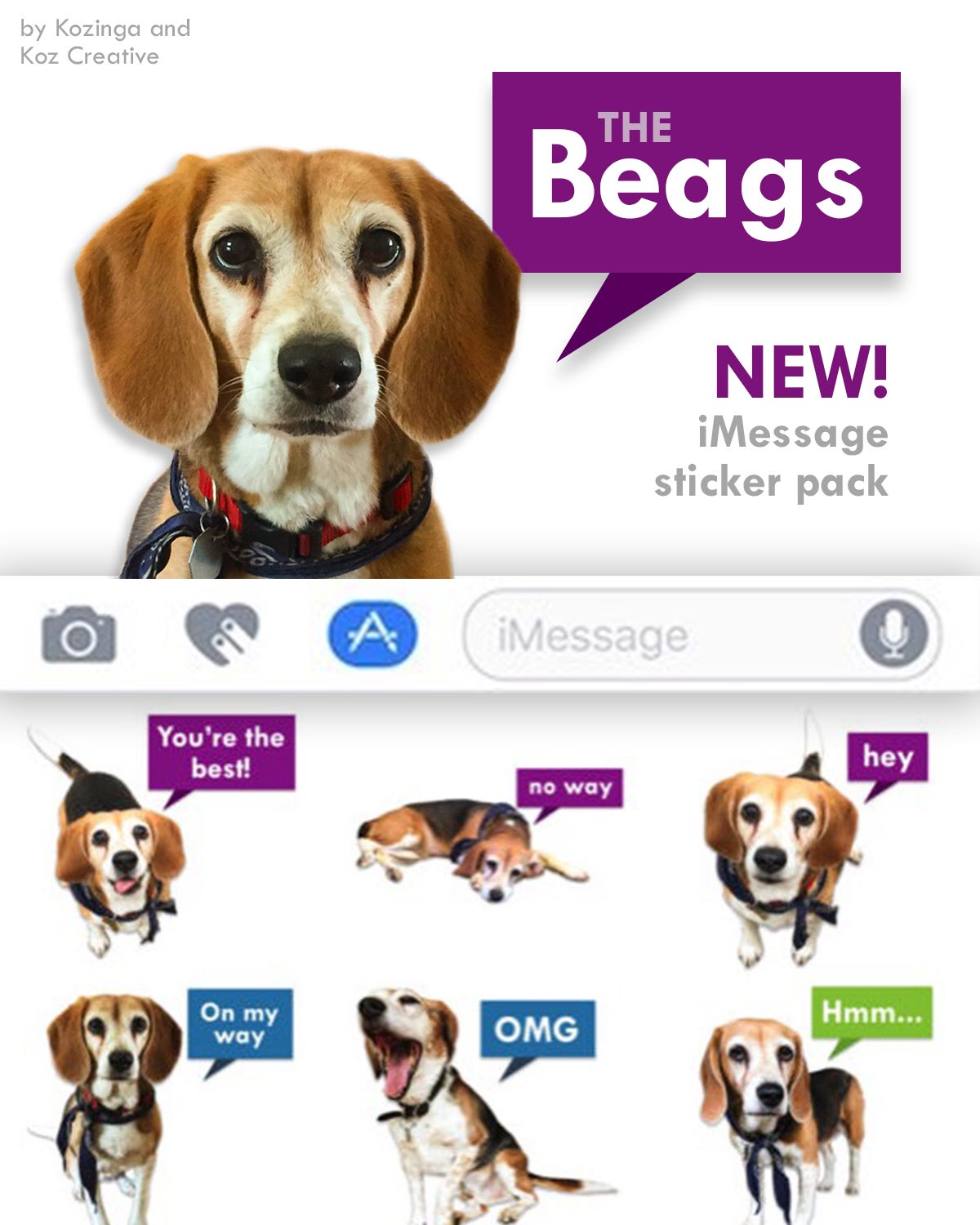 The Beags Simply Amazing Beagles Ios Sticker Pack