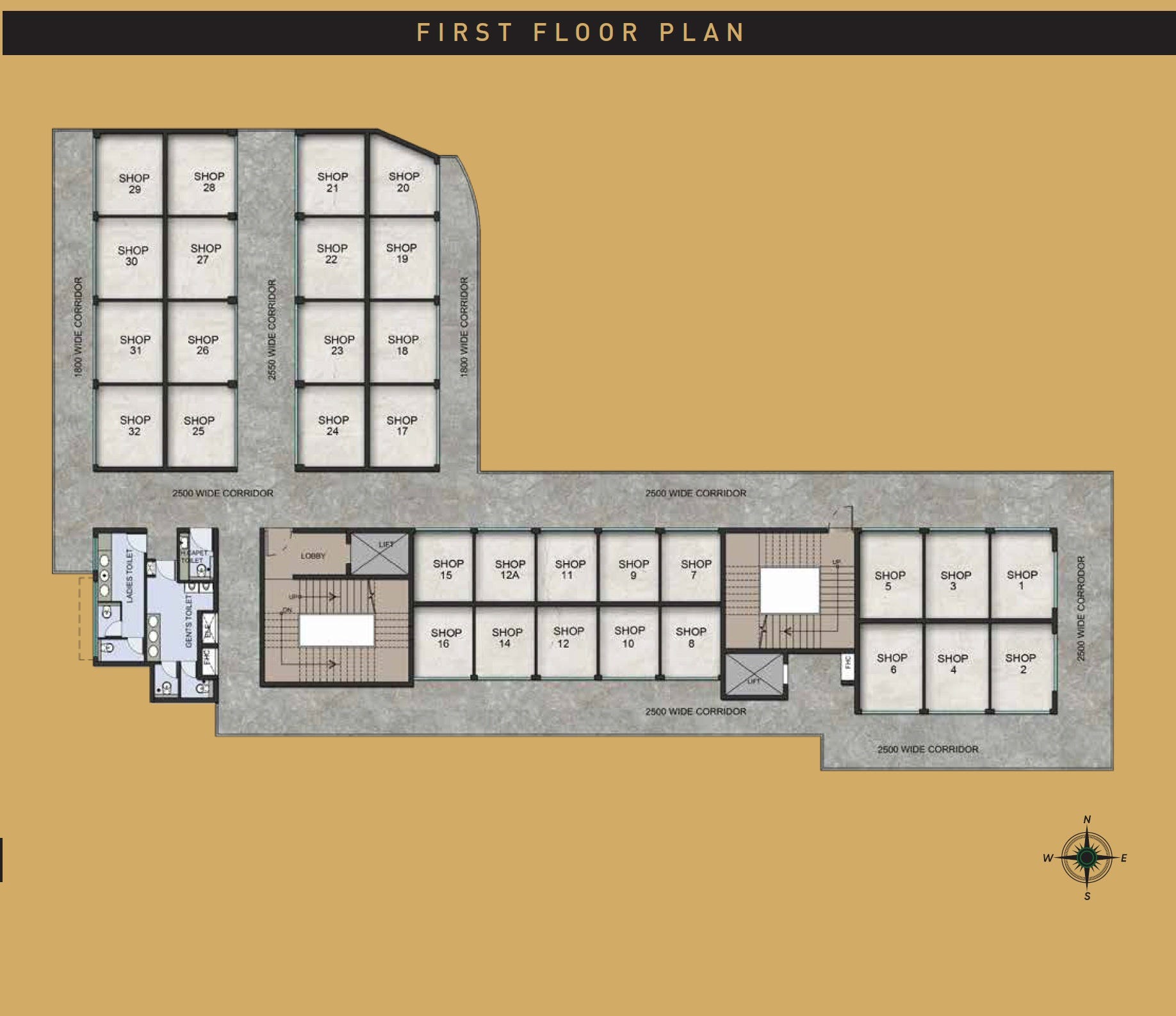 first floor plan for Signature Signum plaza sector 63a Gurgaon