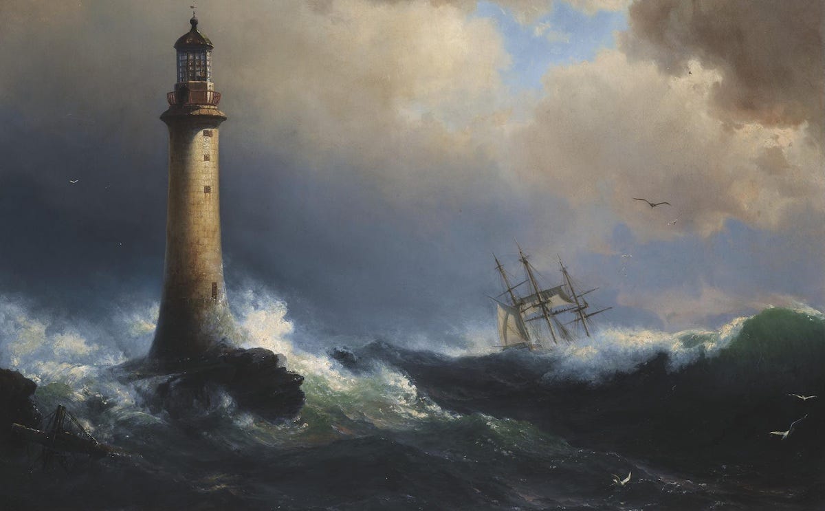 A Lighthouse at the Perfect Storm by Karma Project KarmaRed Medium