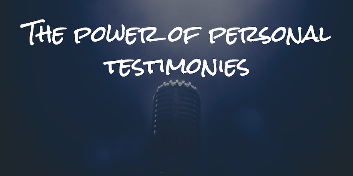 How to write a christian testimony picture