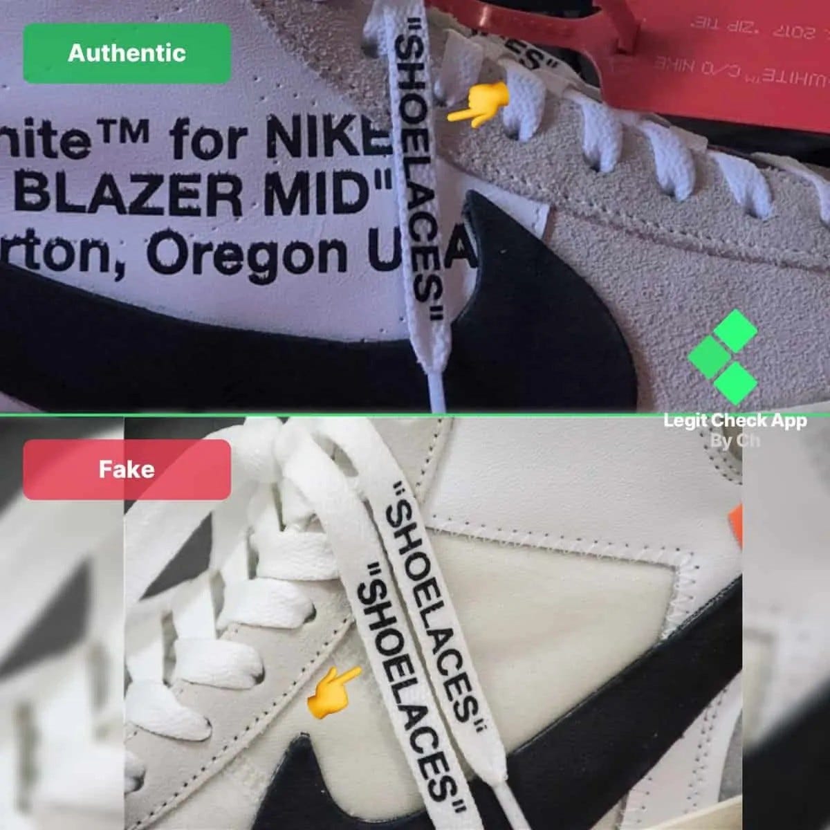 How To Spot Real Vs Fake Off White Nike Blazer Og By Legit Check By Ch Medium How To Spot Real Vs Fake Off White Nike Blazer Og By Legit Check By Ch Medium