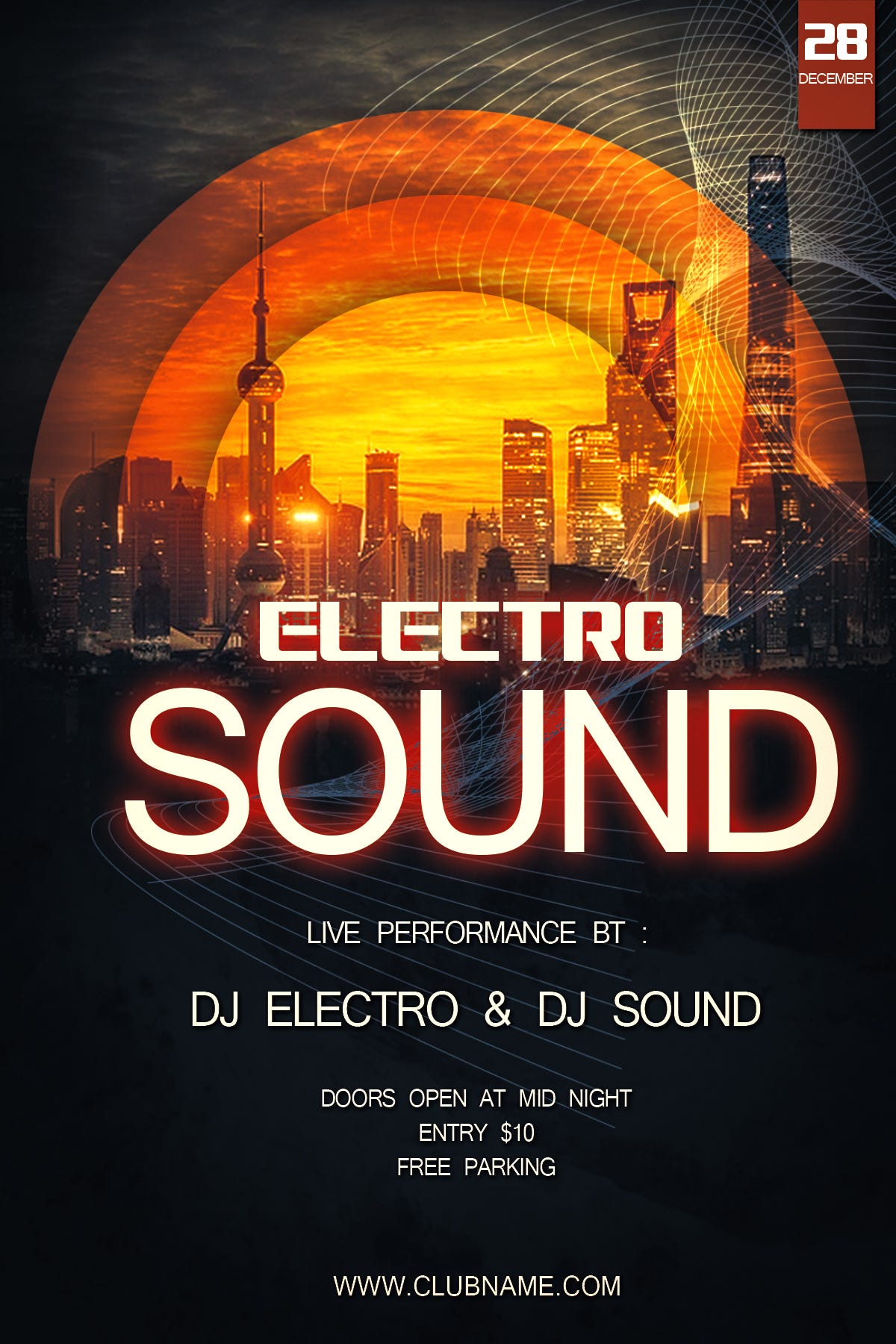 Flyer Design How To Make An Electro Flyer Design In By Photoshop Cafe Medium