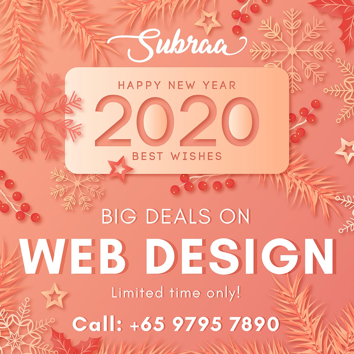 New Year Deals On Flat 10 Off Web Design Services Offered By Subraa Web Designer Singapore By Subraa Design Medium