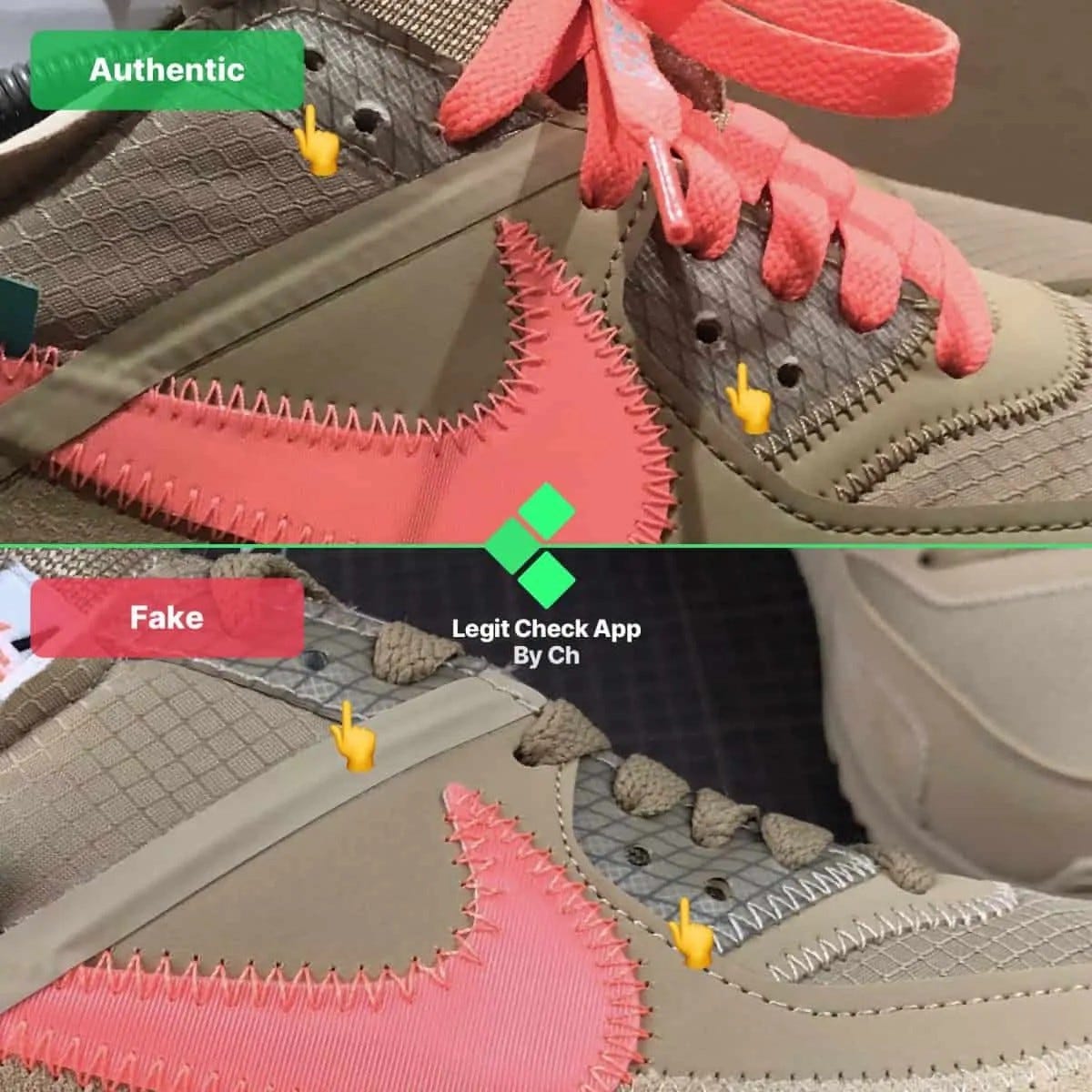 off white air max 90 desert ore real vs fake