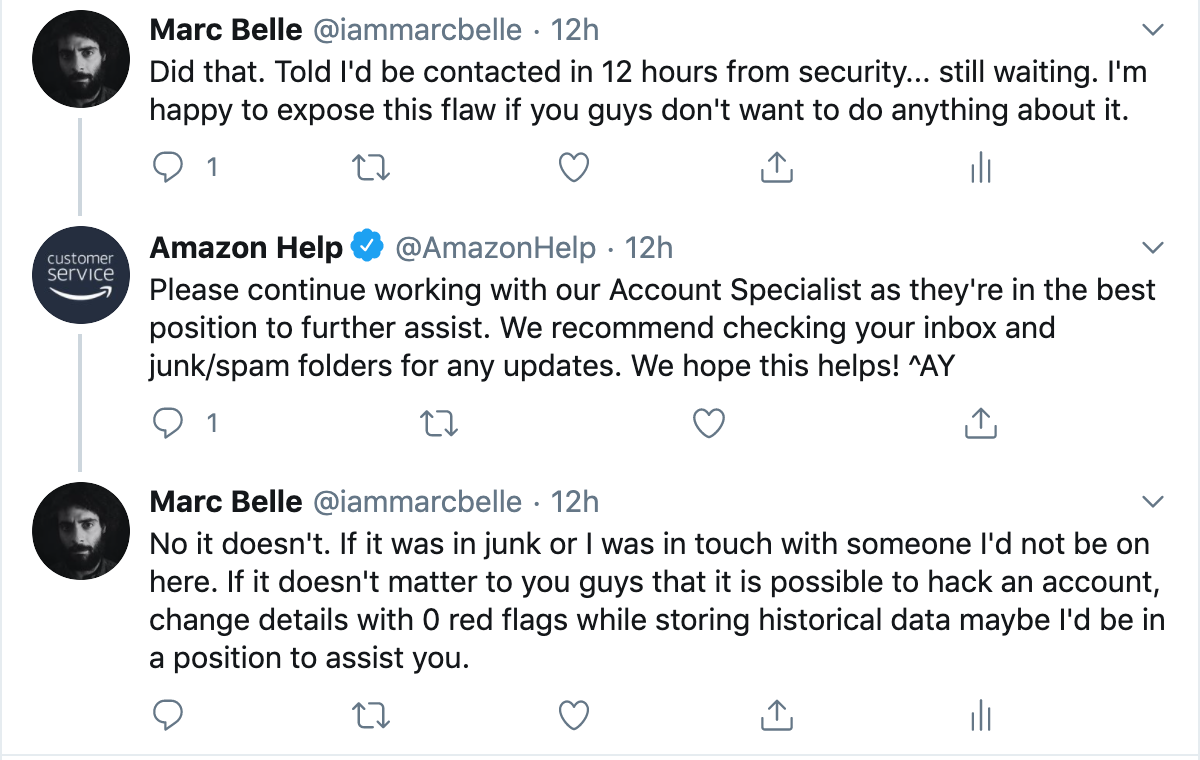Will amazon call me if my account is hacked