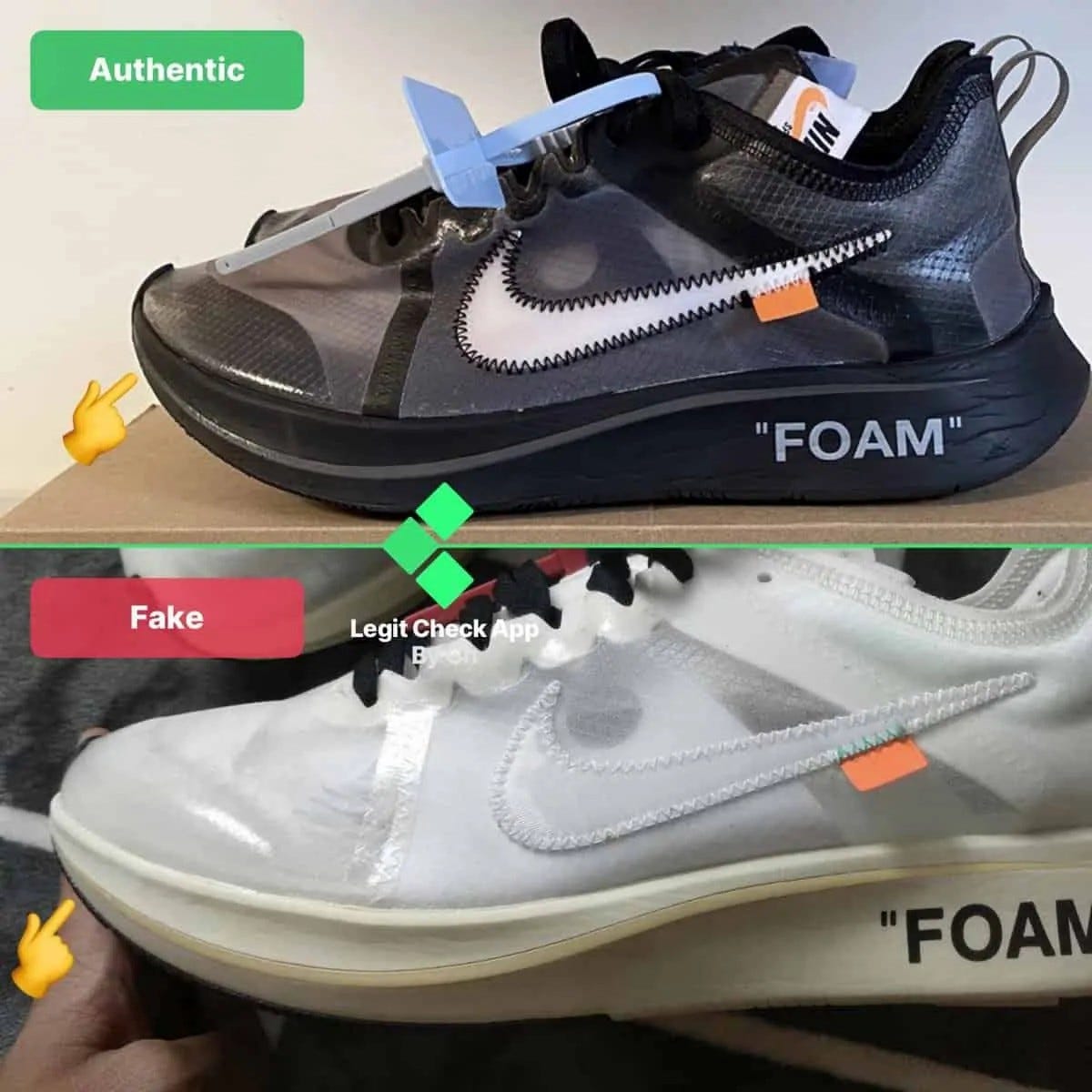fake off white zoom fly
