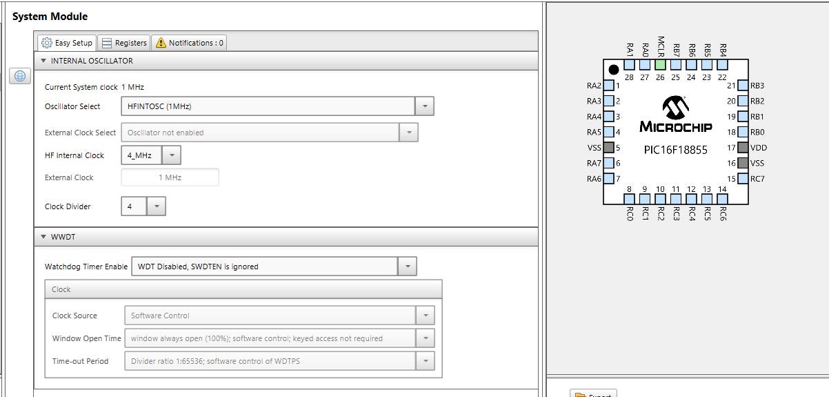 Mplab xc8 how to change timer frequency in code - tcsapje