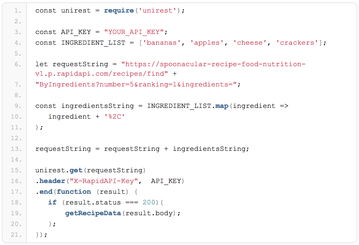 [Get 41+] Recipe - Food - Nutrition Api