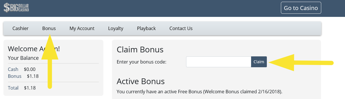 Free spins for 1 dollar