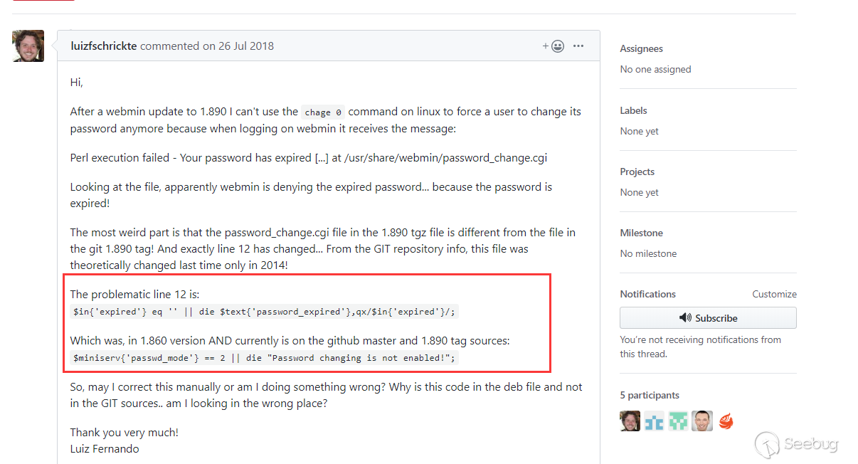 Backdoor Exploration Of Webmin Remote Code Execution Vulnerabilities Cve 19 By Knownsec 404 Team Medium