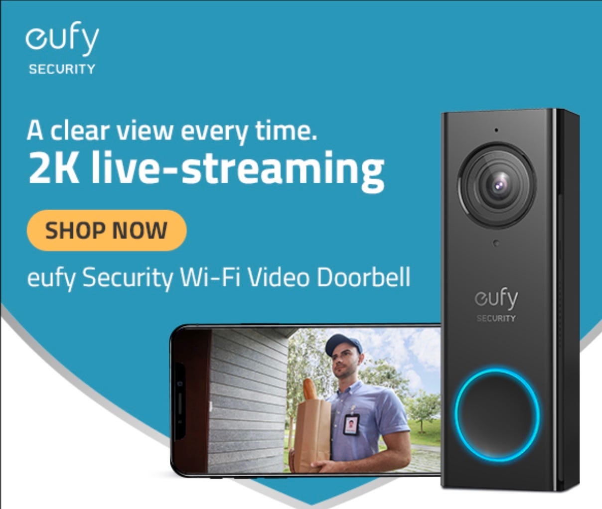 Eufy Security Wi Fi Video Doorbell With 2k Hd 2 Way Audio No Monthly Fees Requires Existing By Best Deal Online Usa Medium
