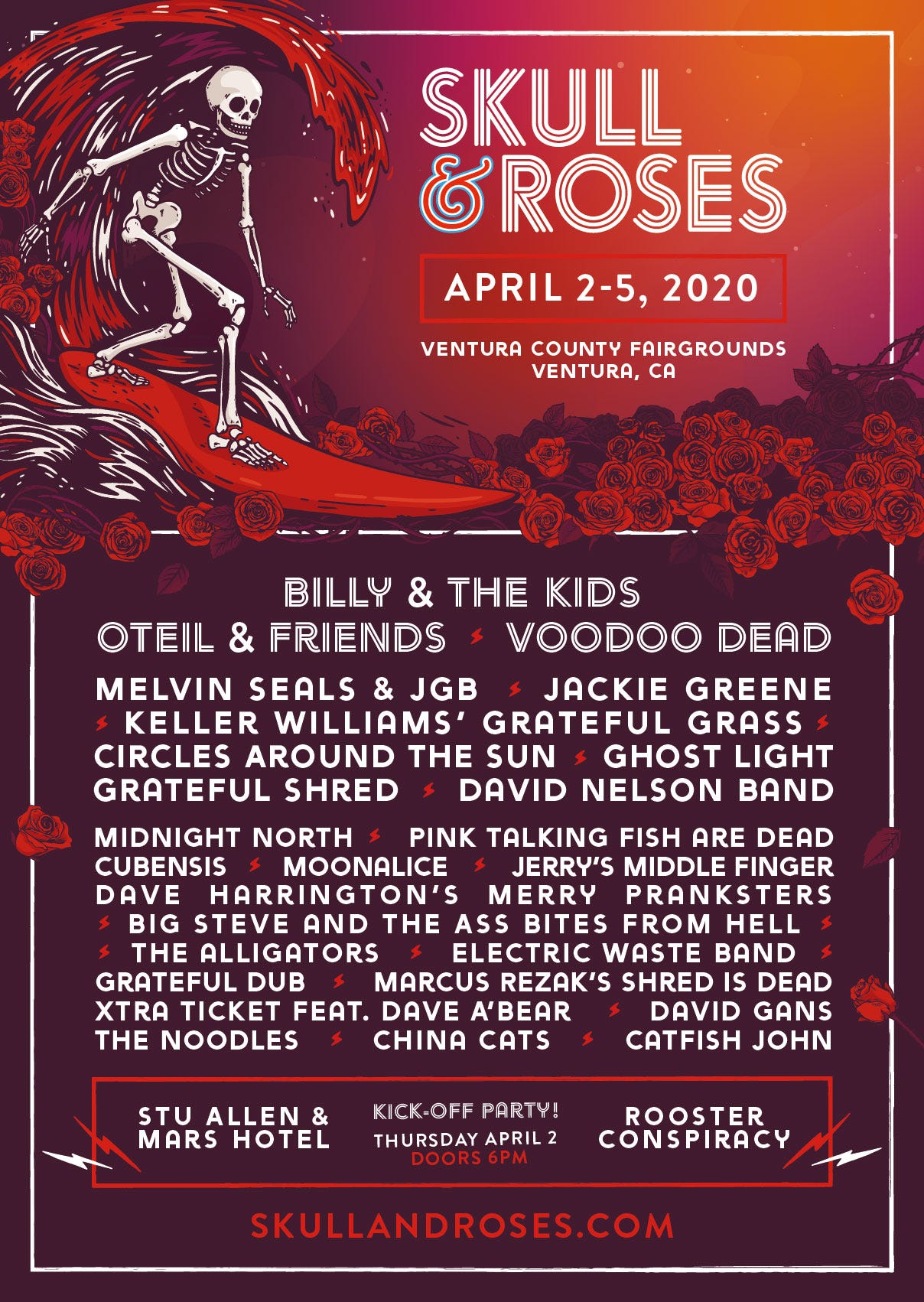 Skull & Roses Returns to California’s Legendary Ventura County