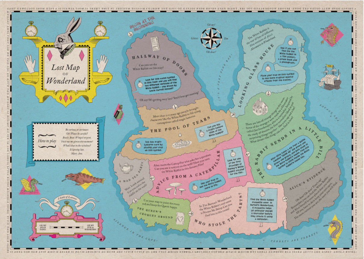 alice in wonderland map The Lost Map Of Wonderland Four Months In By Lucie Paterson alice in wonderland map