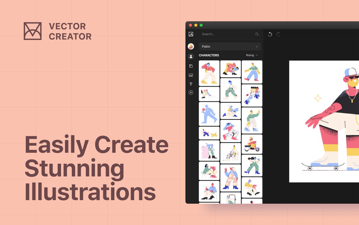 Vector Creator Free Tool To Make Custom Vector Illustrations By Icons8 Prototypr