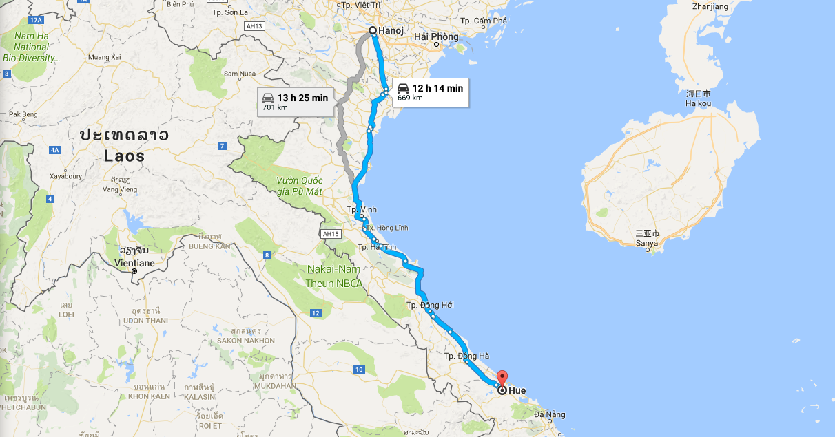 HANOI to HUE — Train, Sleeper