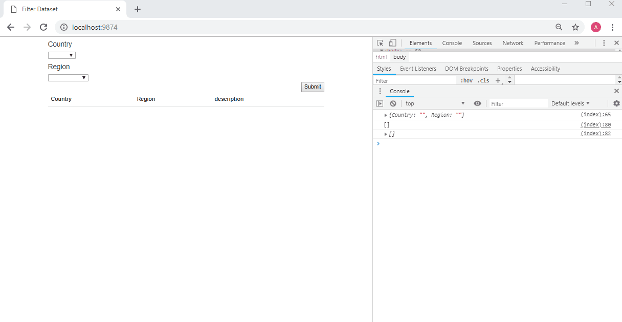 Create a full search engine via Flask, ElasticSearch, javascript, D3js