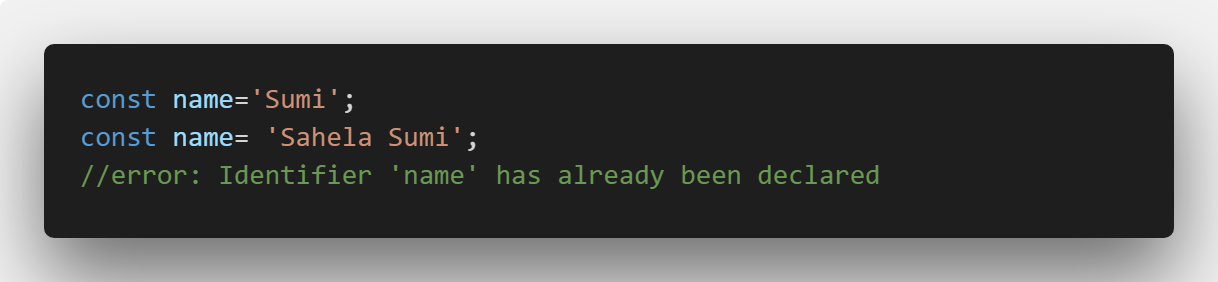 Difference among var, let and const in JavaScript | by Sahela Sumi | Medium