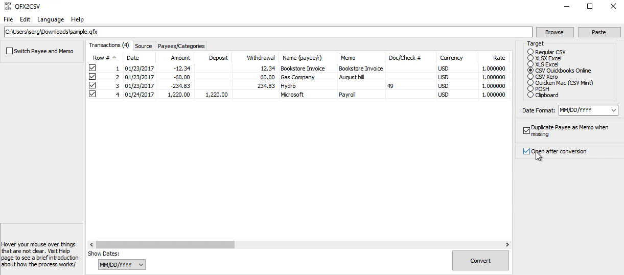 quickbooks import excel and csv toolkit download