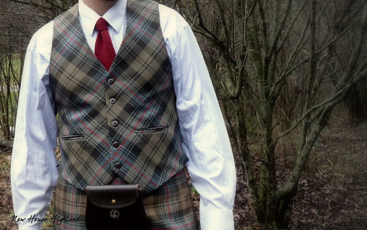 erskine tartan kilt